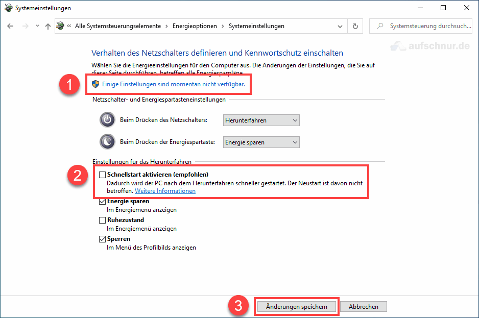 Windows 10 Schnellstart
